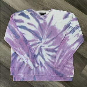 Women’s Purple Tie Dye Sweater - Sz XL